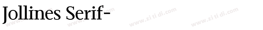 Jollines Serif字体转换